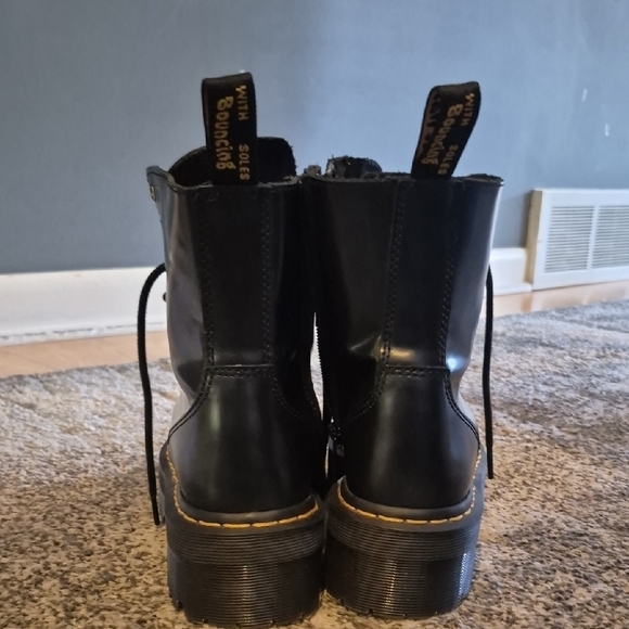 Dr. Martens Black Combat Boots - Picture 2 of 8